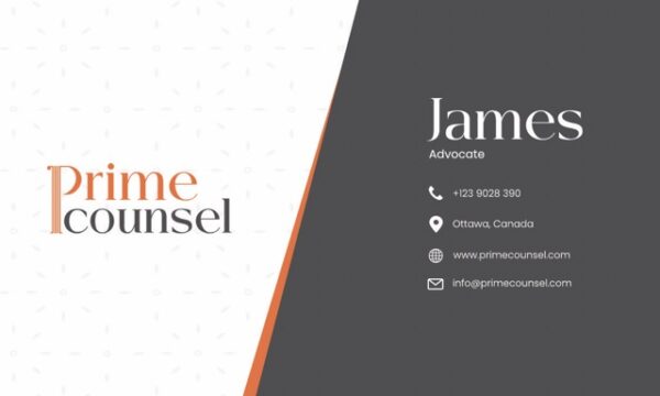 Prime Counsel Business card front